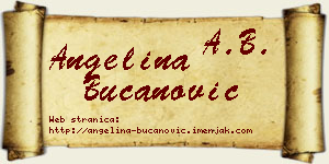Angelina Bučanović vizit kartica